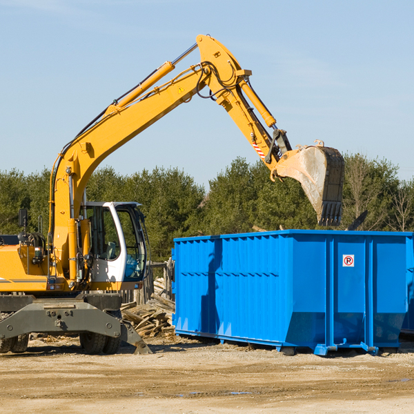 what size residential dumpster rentals are available in Jakes Corner Arizona